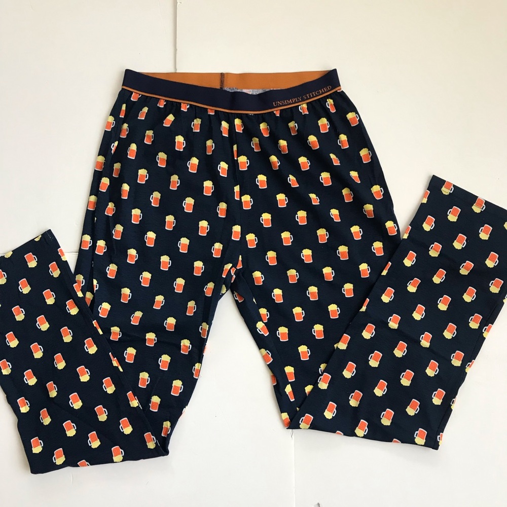 Brand New UNSIMPLY STITCHED Beer Mug Pajama Bottoms